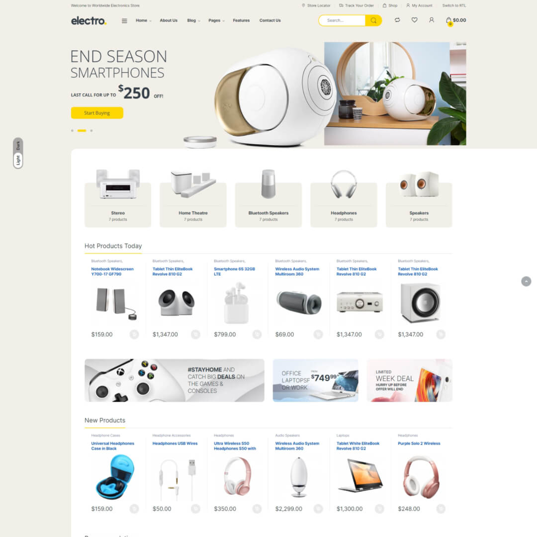 20 Best WooCommerce Themes for Electronics Ecommerce Store