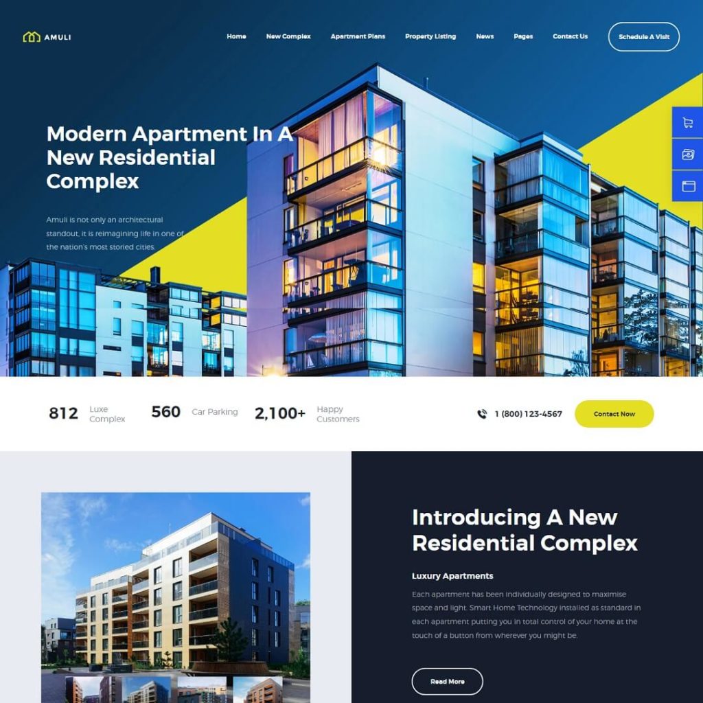 Amuli - Real Estate WordPress theme