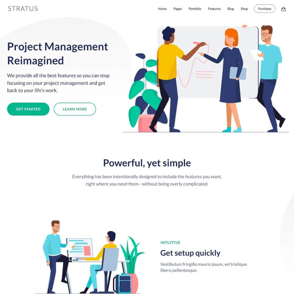 Stratus - Startup Agency WordPress Theme