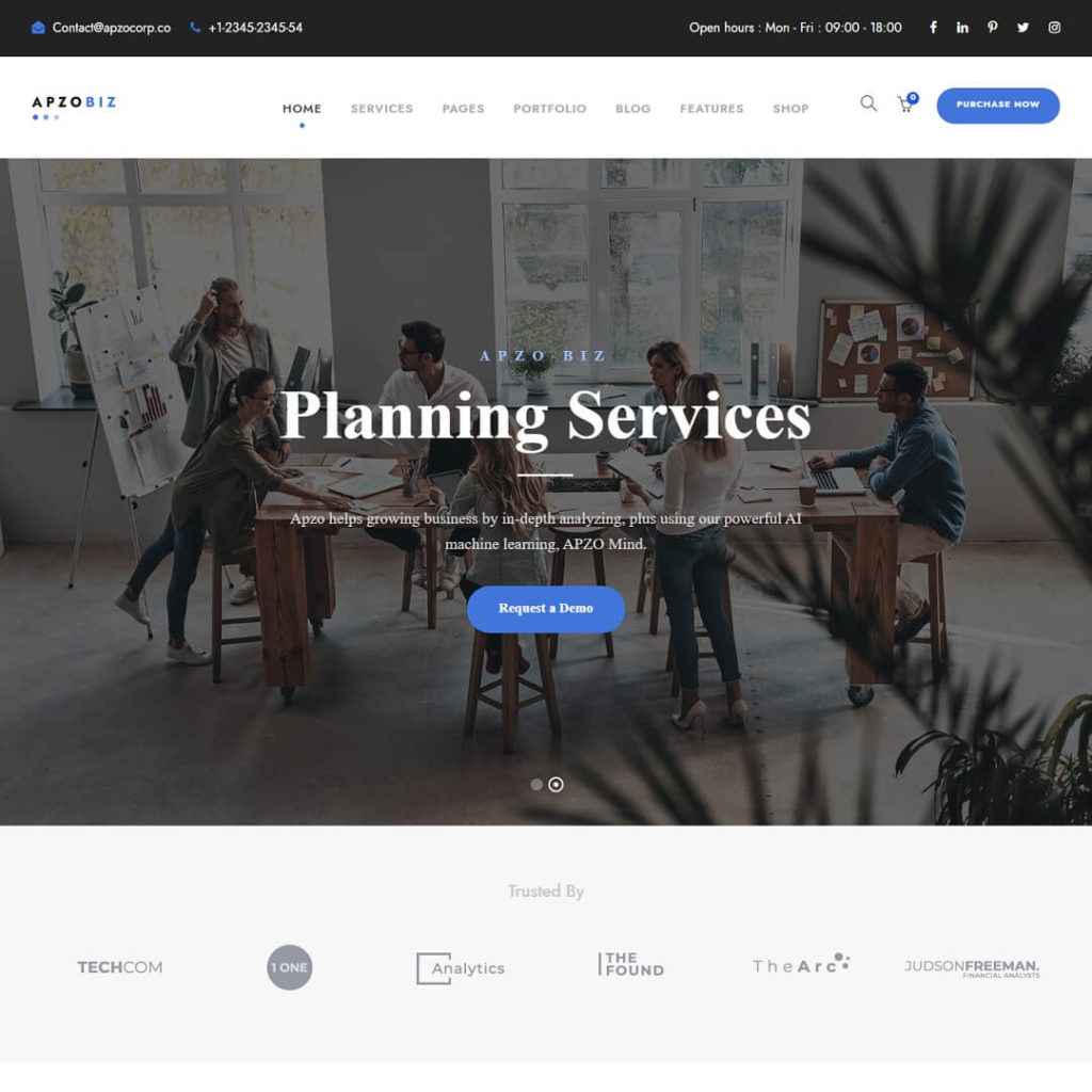 Apzo – Startup Marketing Agency WordPress Themes