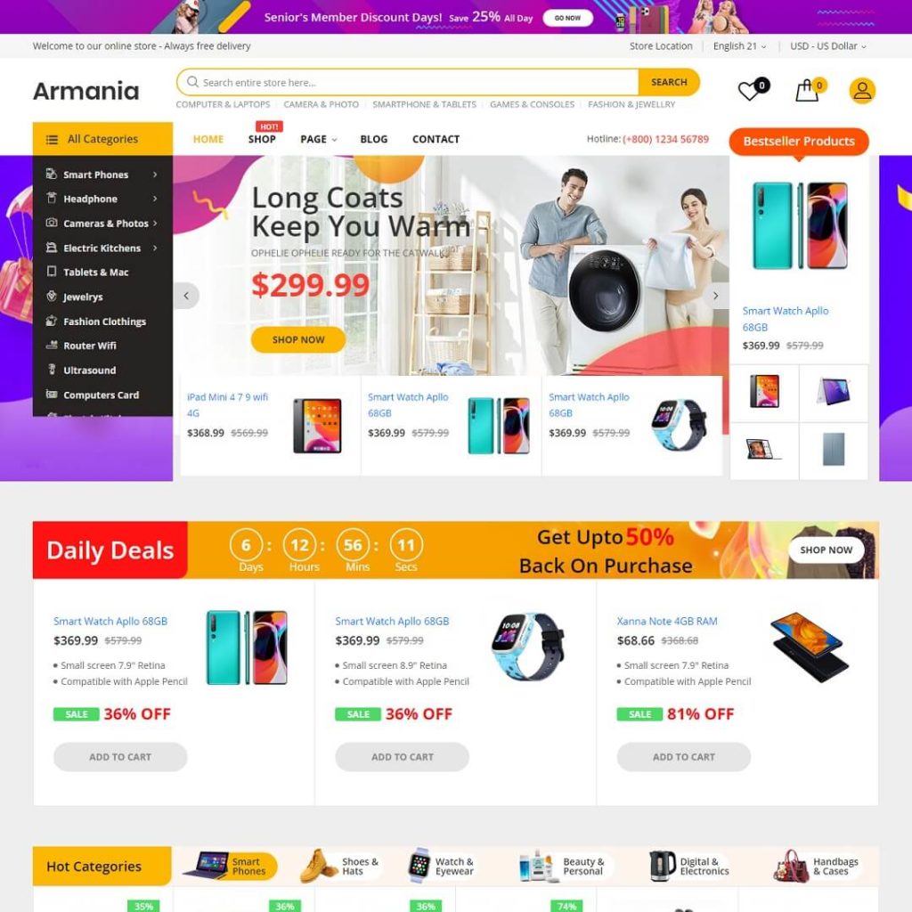 Armania - Magento Theme For Ecommerce Business