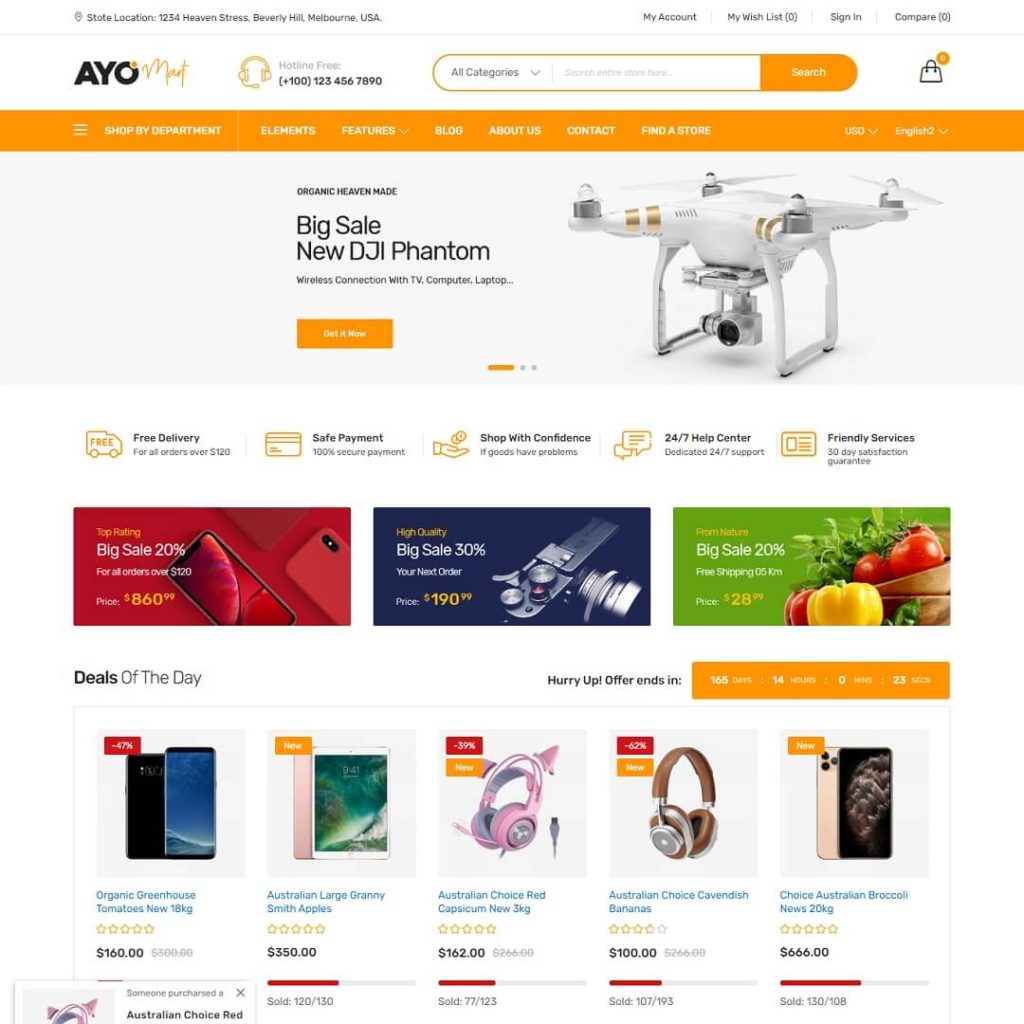 Ayo - Magento Theme For Ecommerce Business