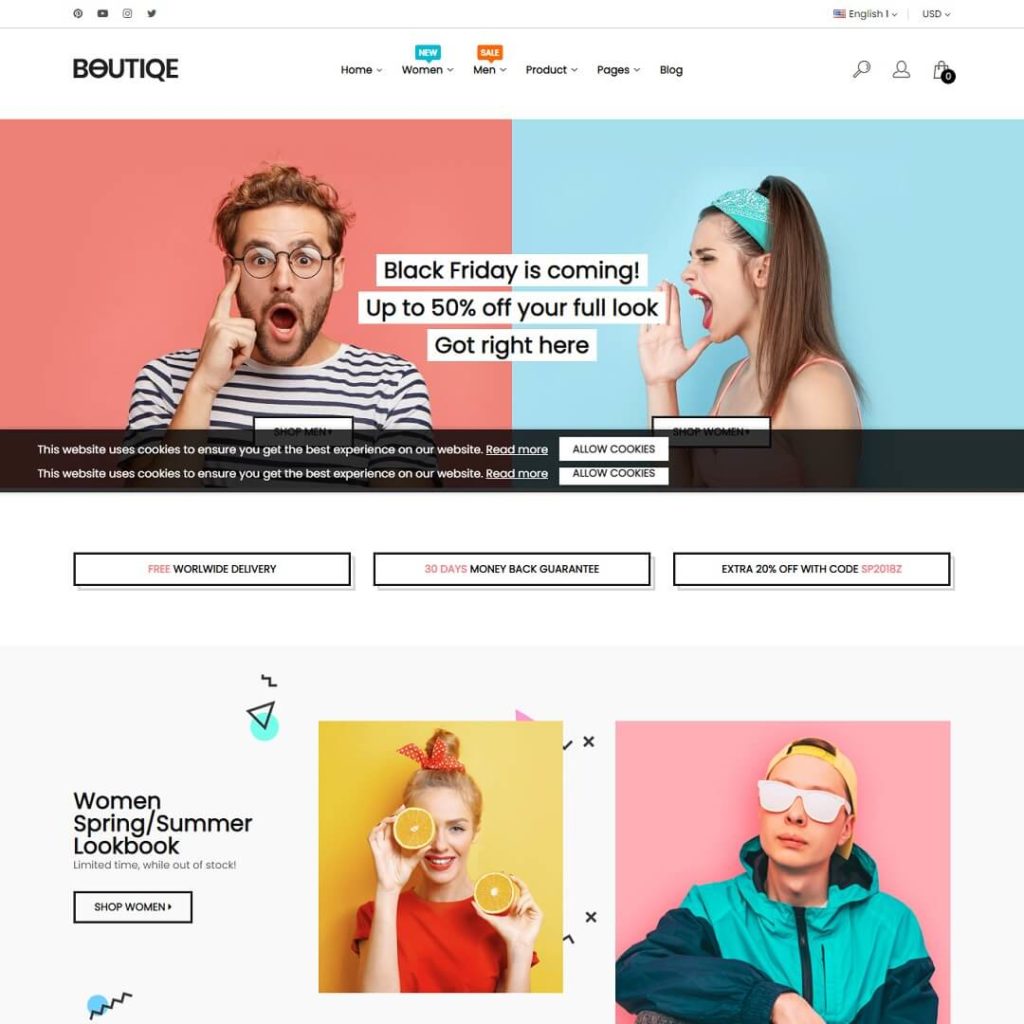 Boutique - Magento Theme For Ecommerce Business