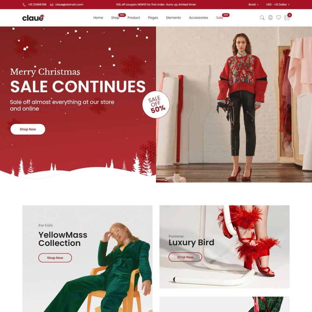 Claue - Magento Theme For Ecommerce Business
