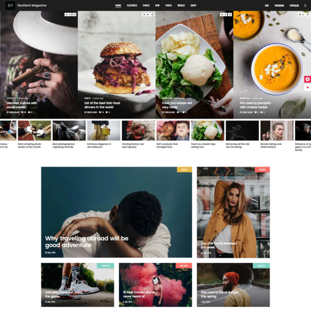 Ebullient Magazine WordPress Theme