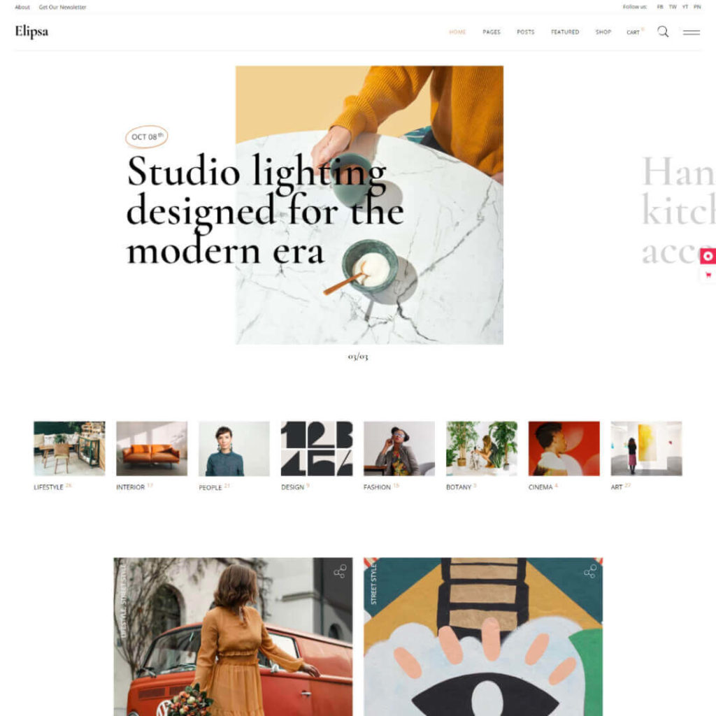 Elipsa Magazine WordPress Theme