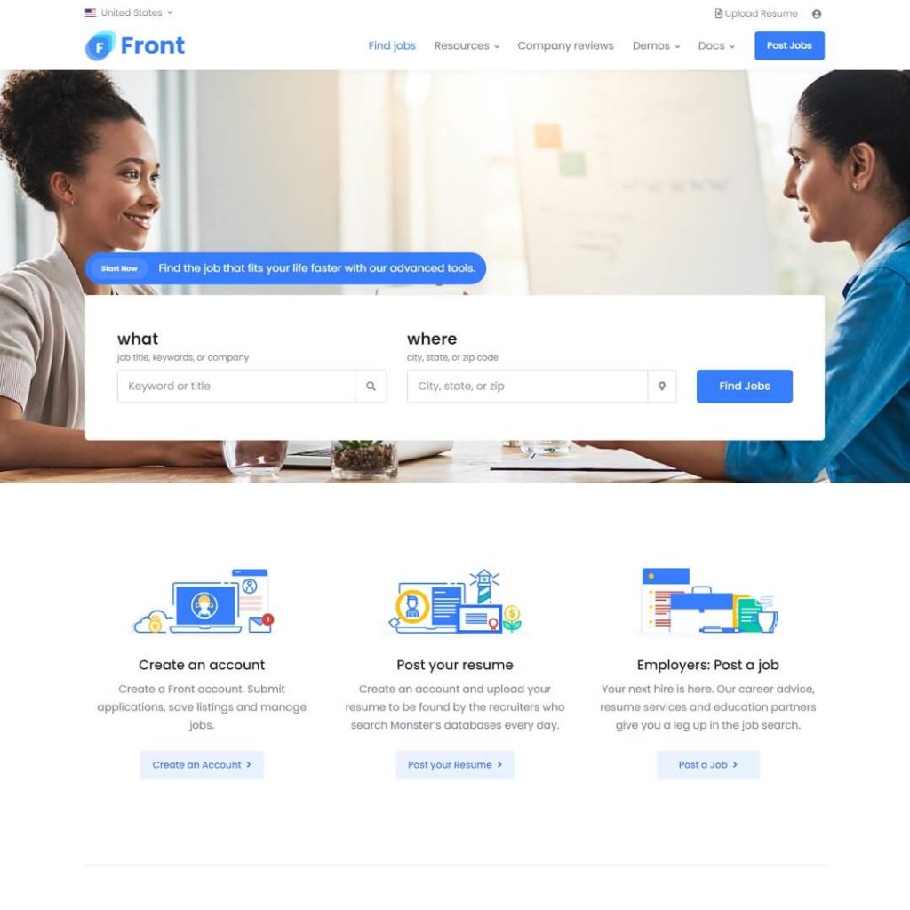 Front - Startup Marketing Agency WordPress Themes