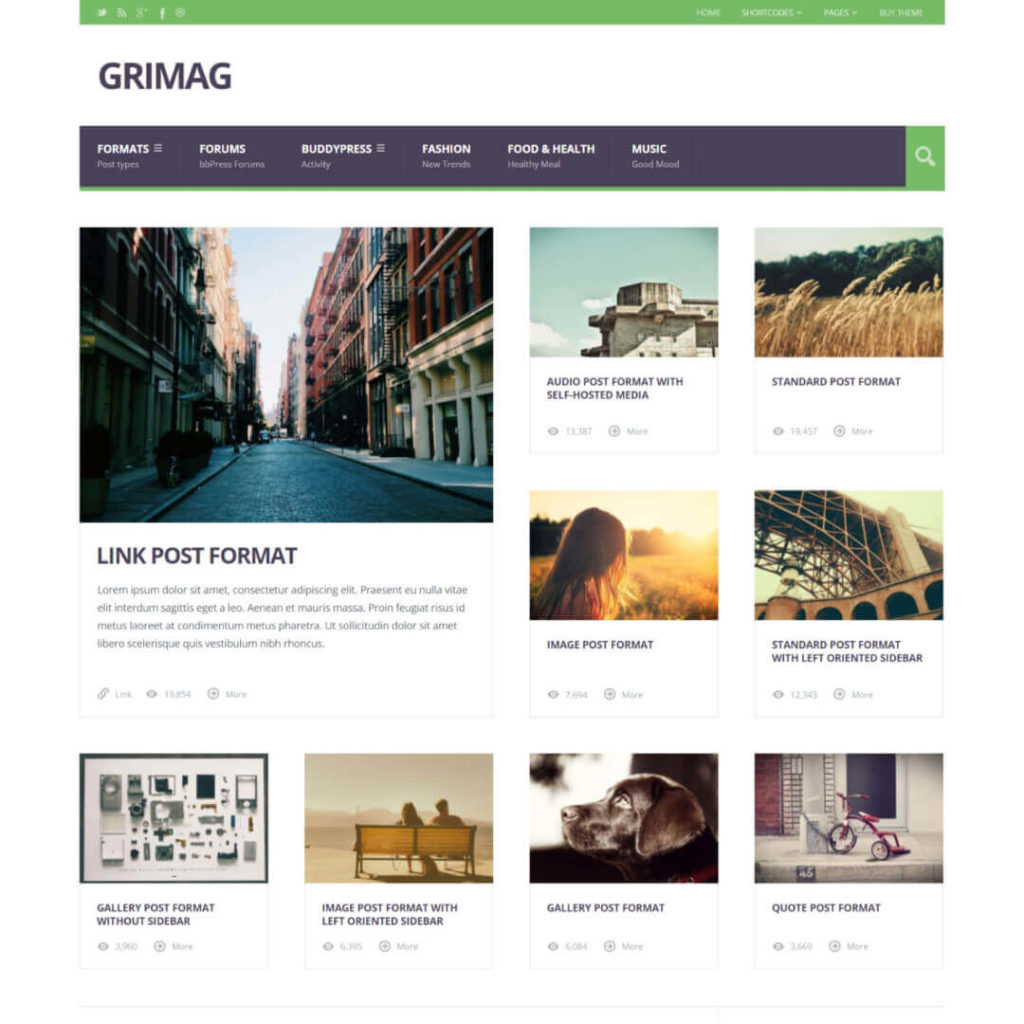 Grimag Magazine WordPress Theme