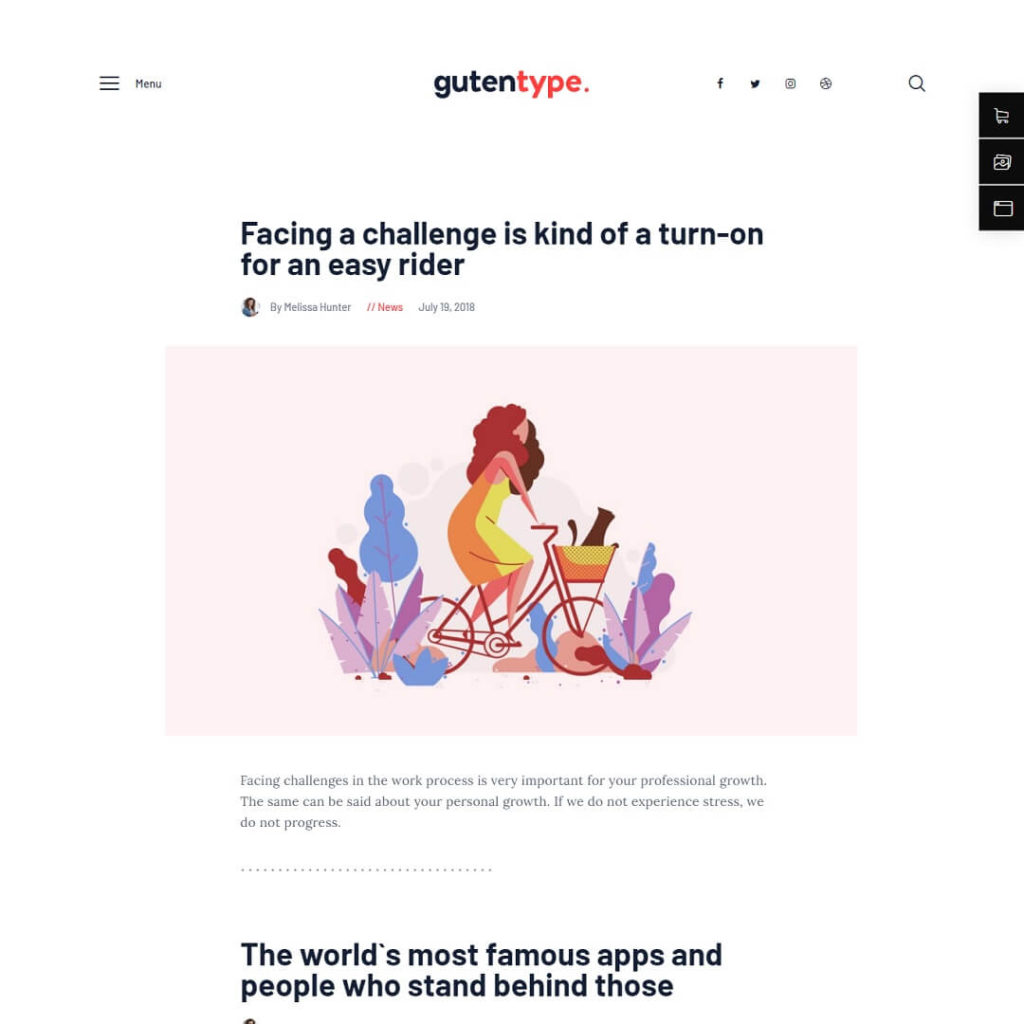 Gutentype - WordPress Blog Theme