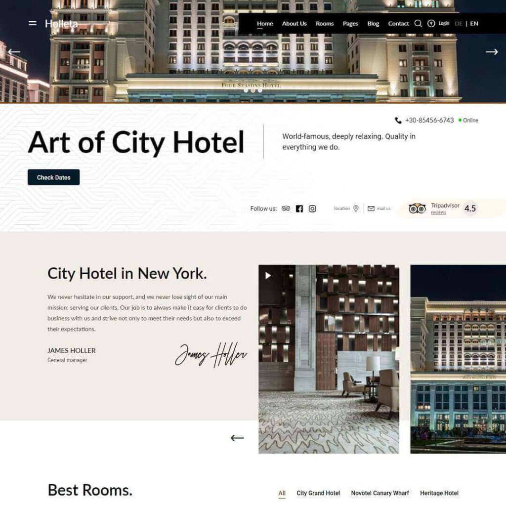 Holleta - Hotel Booking WordPress