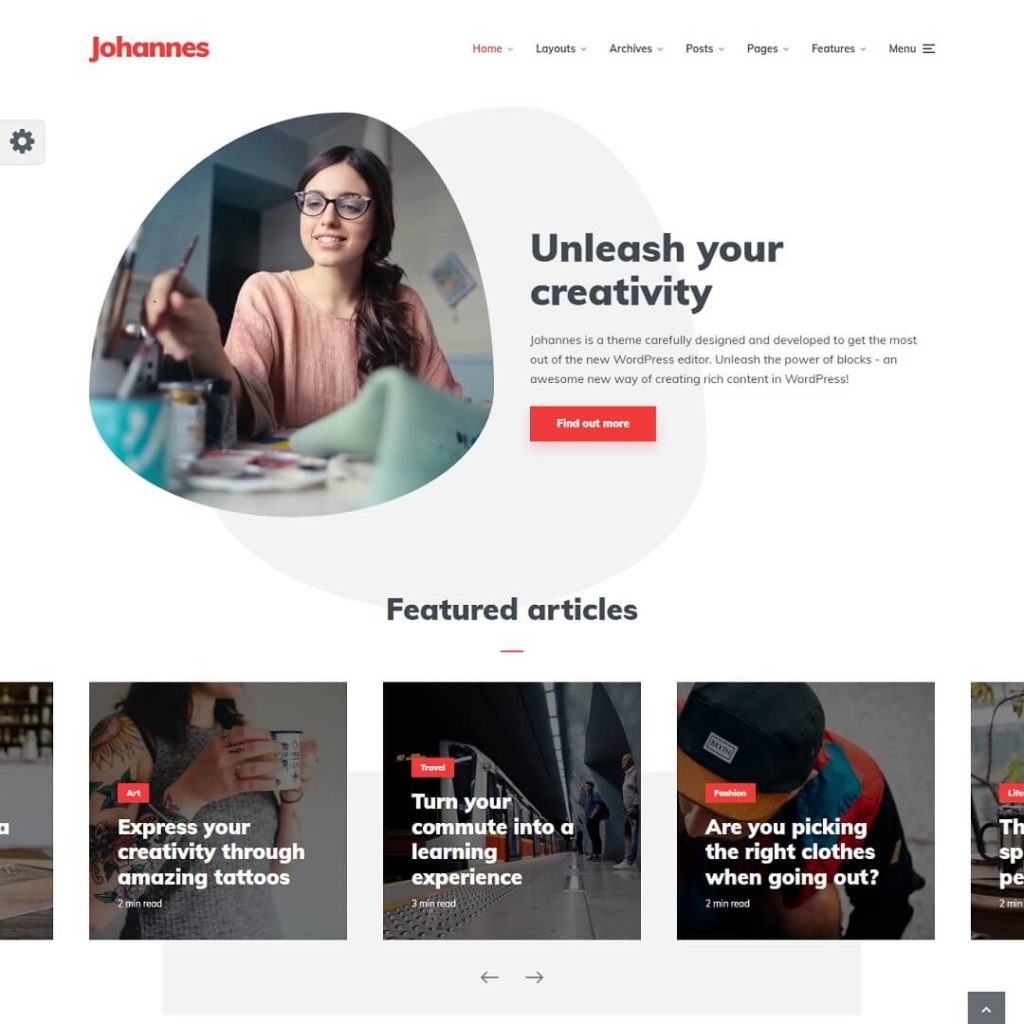 Johannes - WordPress Blog Theme