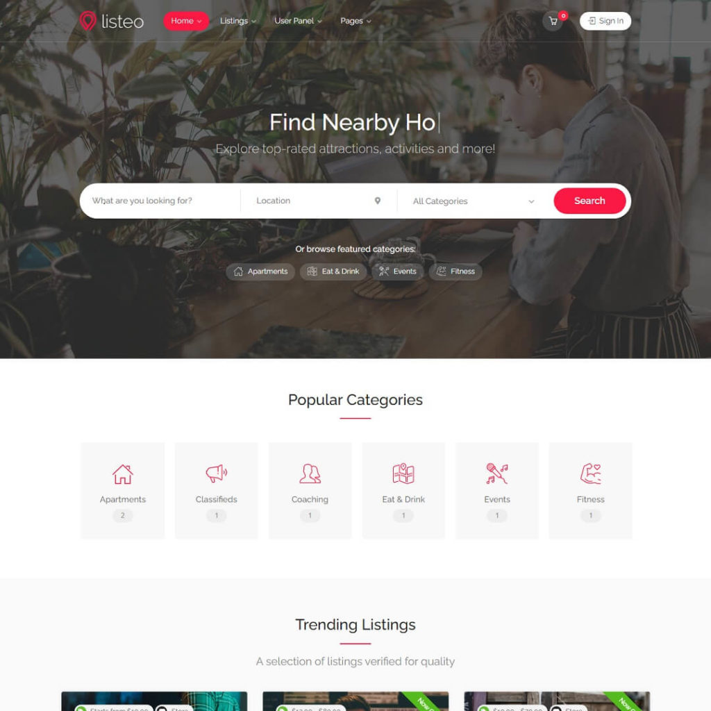 Listeo - WordPress Directory Theme