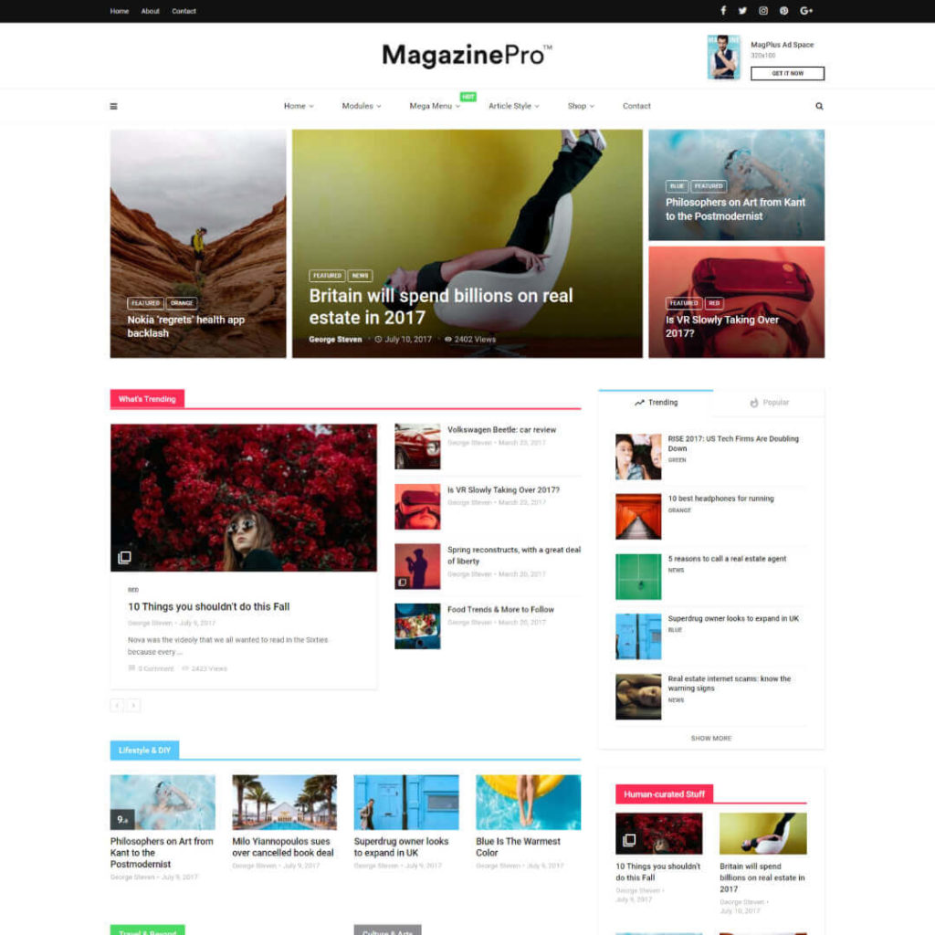 MagPlus Magazine WordPress Theme
