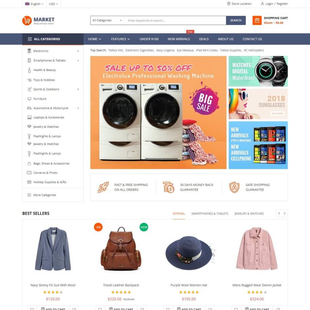 Market - Magento Theme For Ecommerce Business