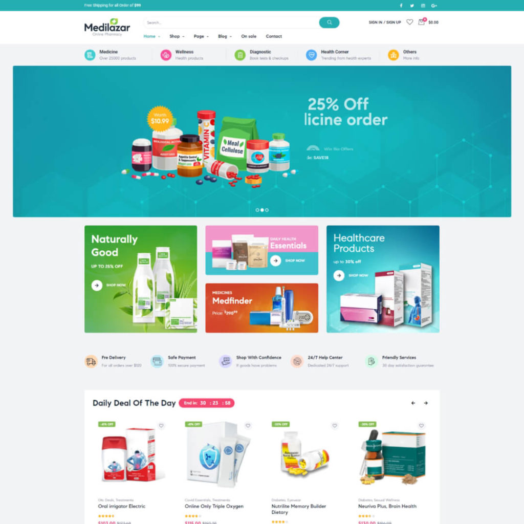 Medilazar - WooCommerce Theme