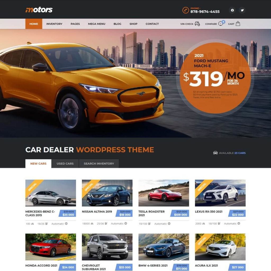 Motors - WordPress Directory Theme