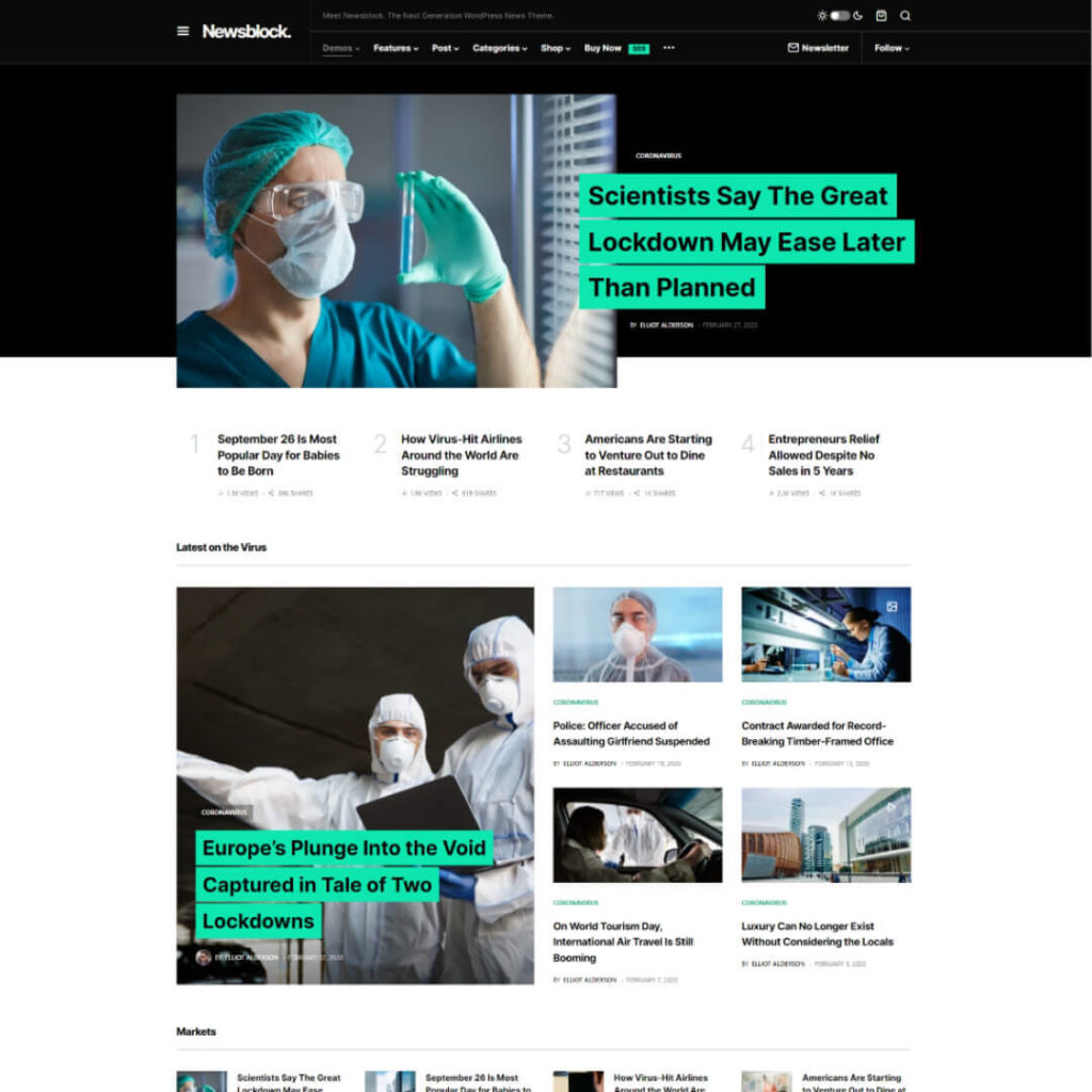 Newsblock Magazine WordPress Theme