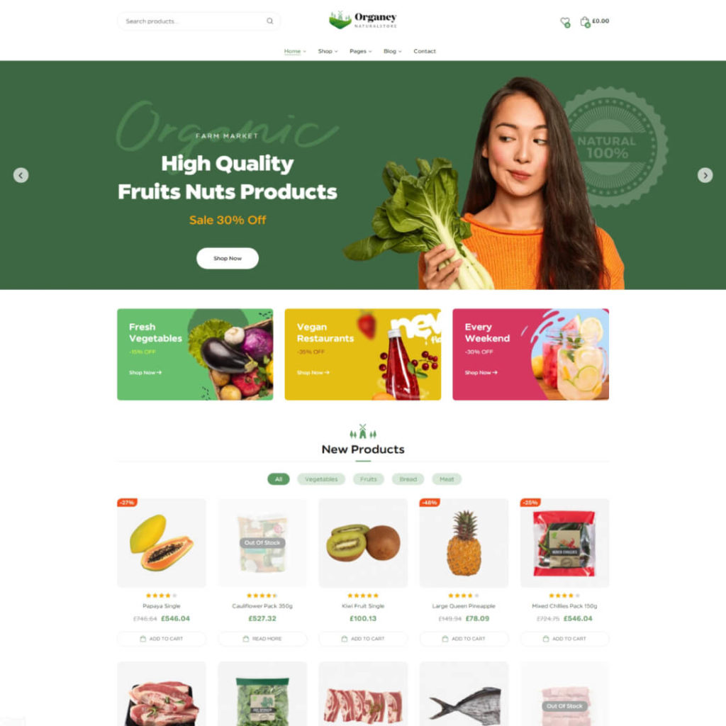 Organio - WooCommerce Theme