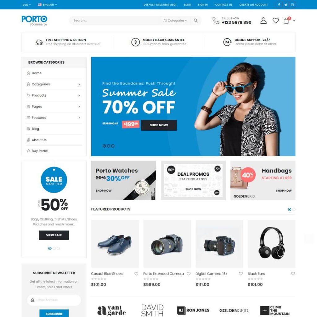 Porto - Magento Theme For Ecommerce Business