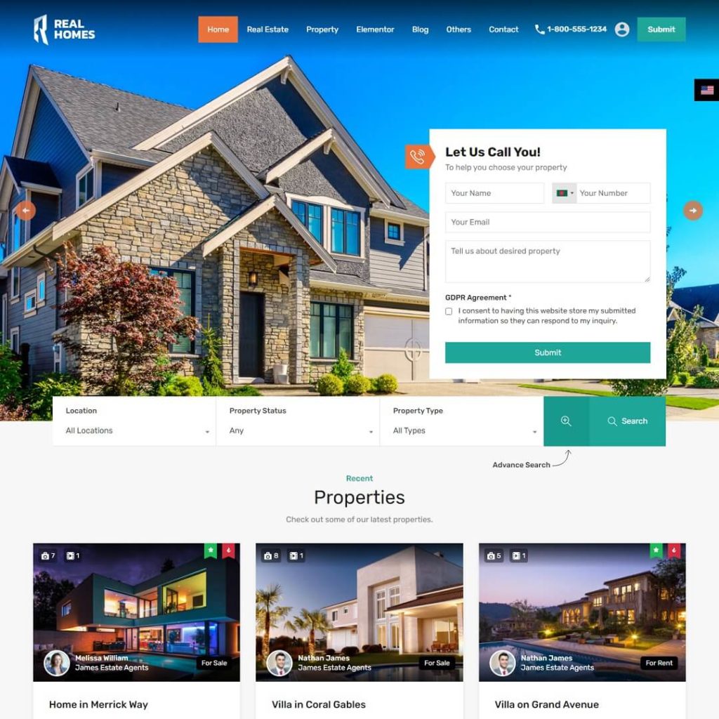 RealHomes - Estate Sale, Rental and Real Estate Agency WordPress Theme