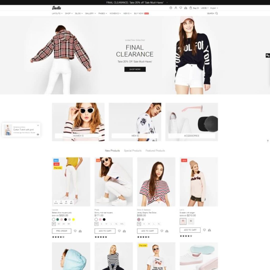 Shella - Shopify Fashion Theme