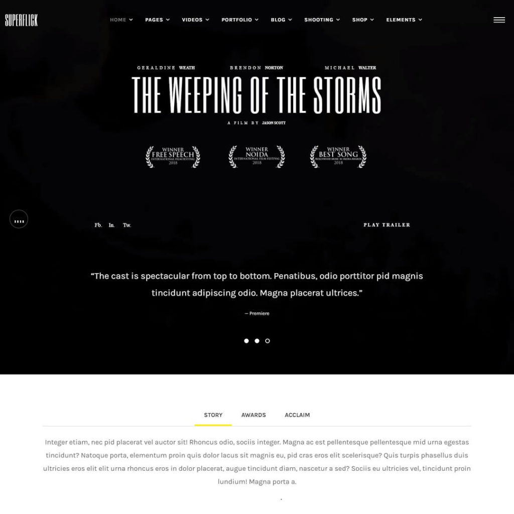 Superflick - WordPress Video Theme