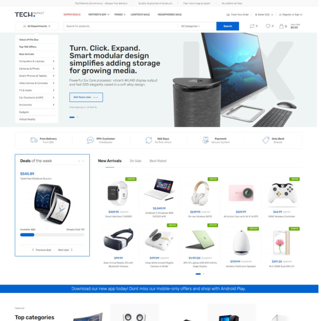 Techmarket - Electronics Ecommerce Store