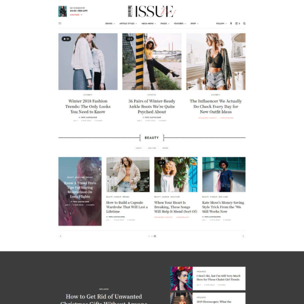 The Issue Magazine WordPress Theme