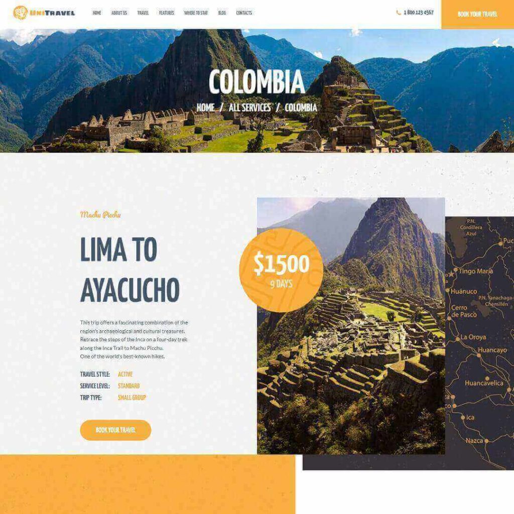 Travel Agency & Tourism Bureau WordPress Theme