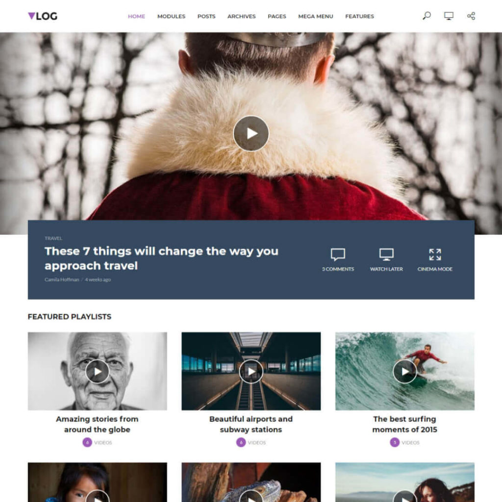 Vlog Magazine WordPress Theme