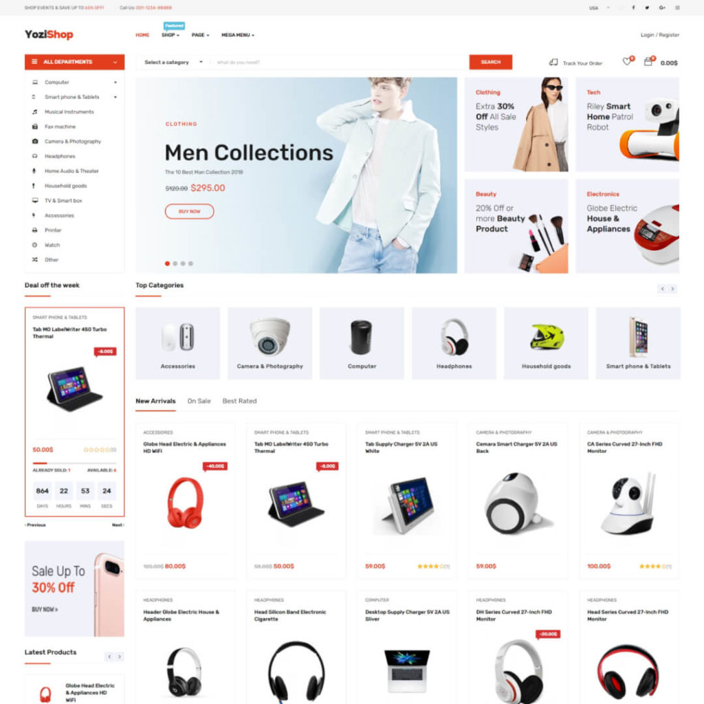 Yozi - Electronics Ecommerce Store