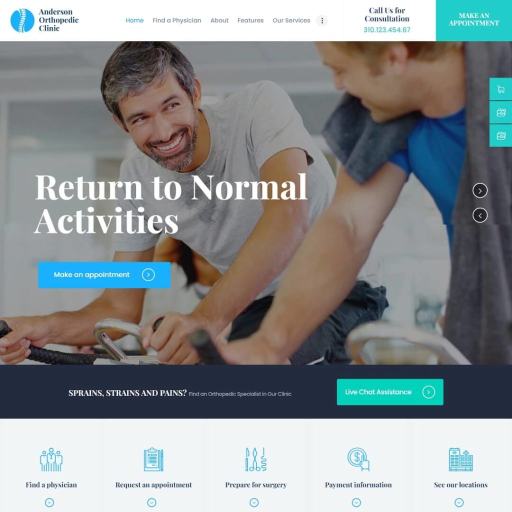 Anderson - Hospital and Medical WordPress Theme