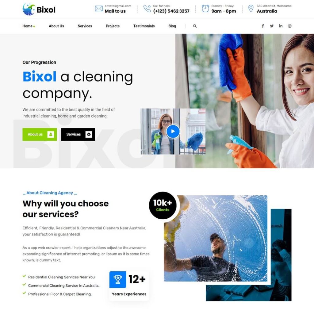 Bixol - Popular Business WordPress Themes