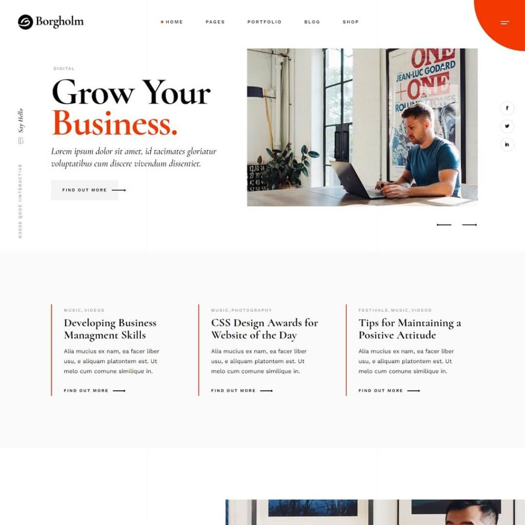 Borgholm - Popular Business WordPress Themes