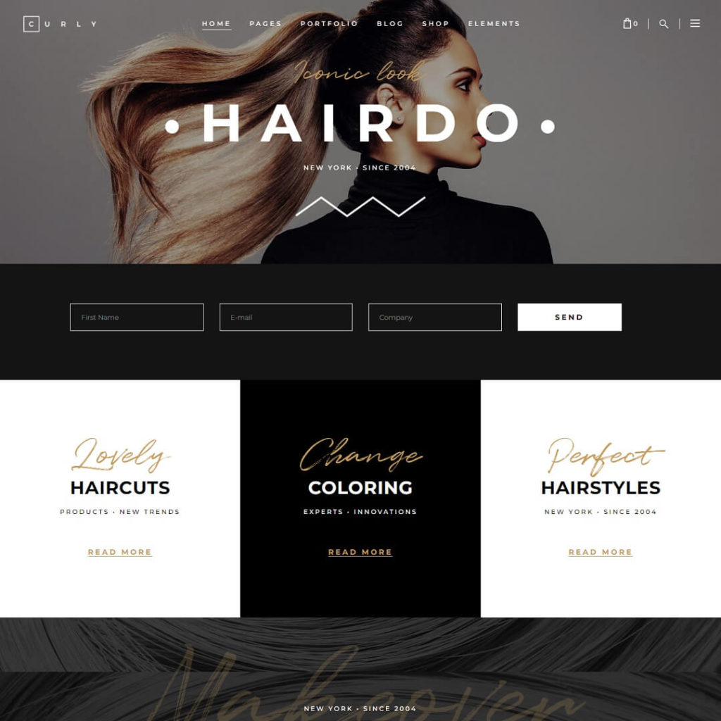 Curly - Health, Beauty and Hair Salon WordPress Theme
