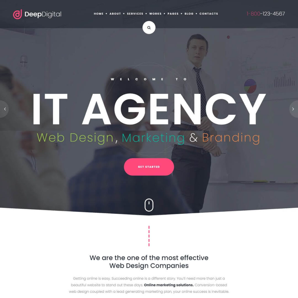 DeepDigital - Best 15 SEO and Digital Marketing WordPress Agency Theme