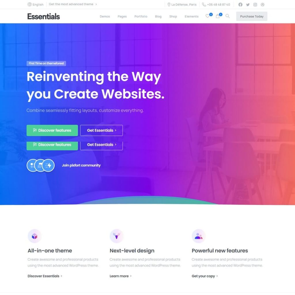 Essentials - Popular Business WordPress Themes