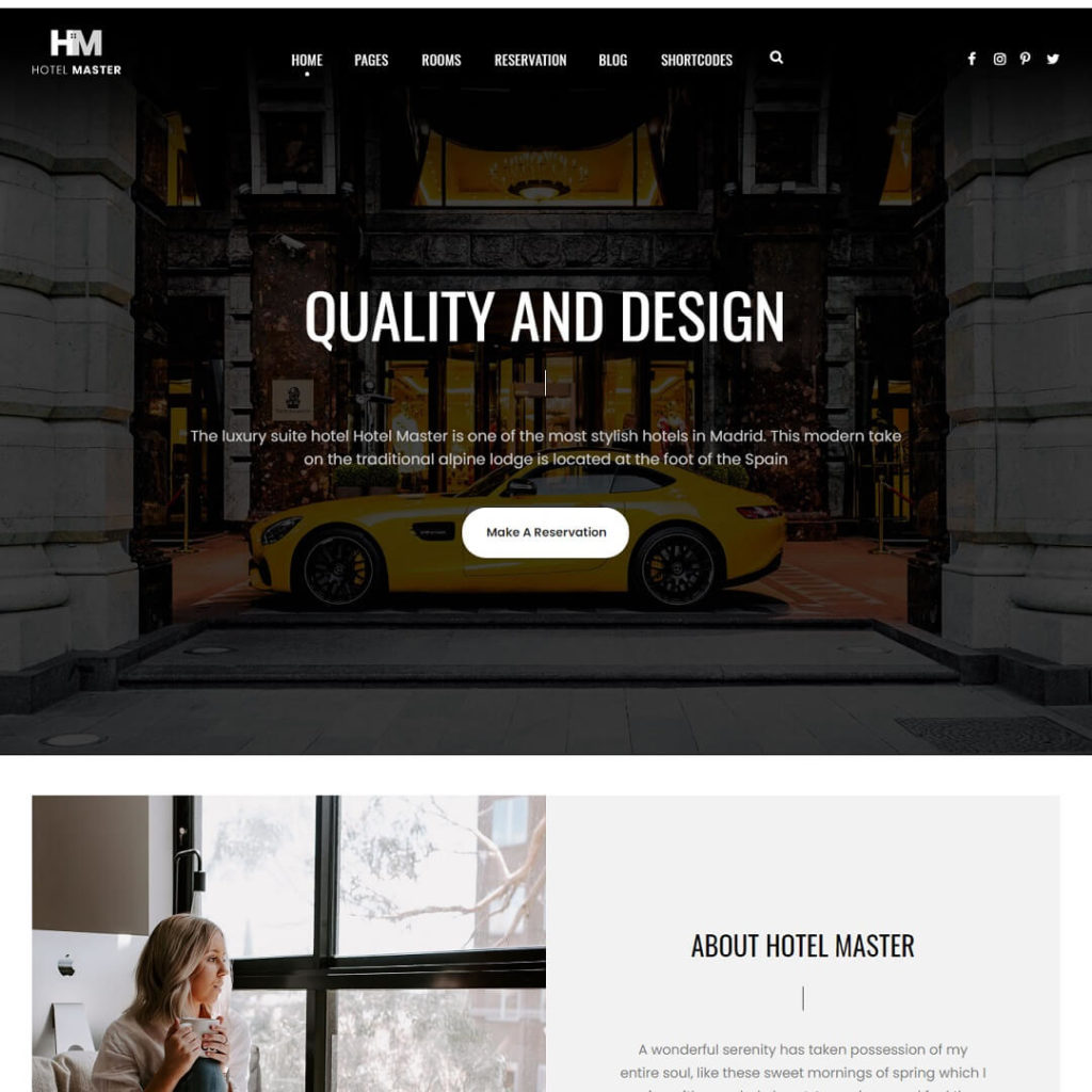 Hotel Master - Travel Agency WordPress Theme