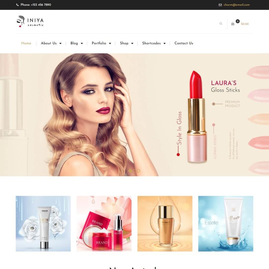 Iniya - Health, Beauty and Hair Salon WordPress Theme