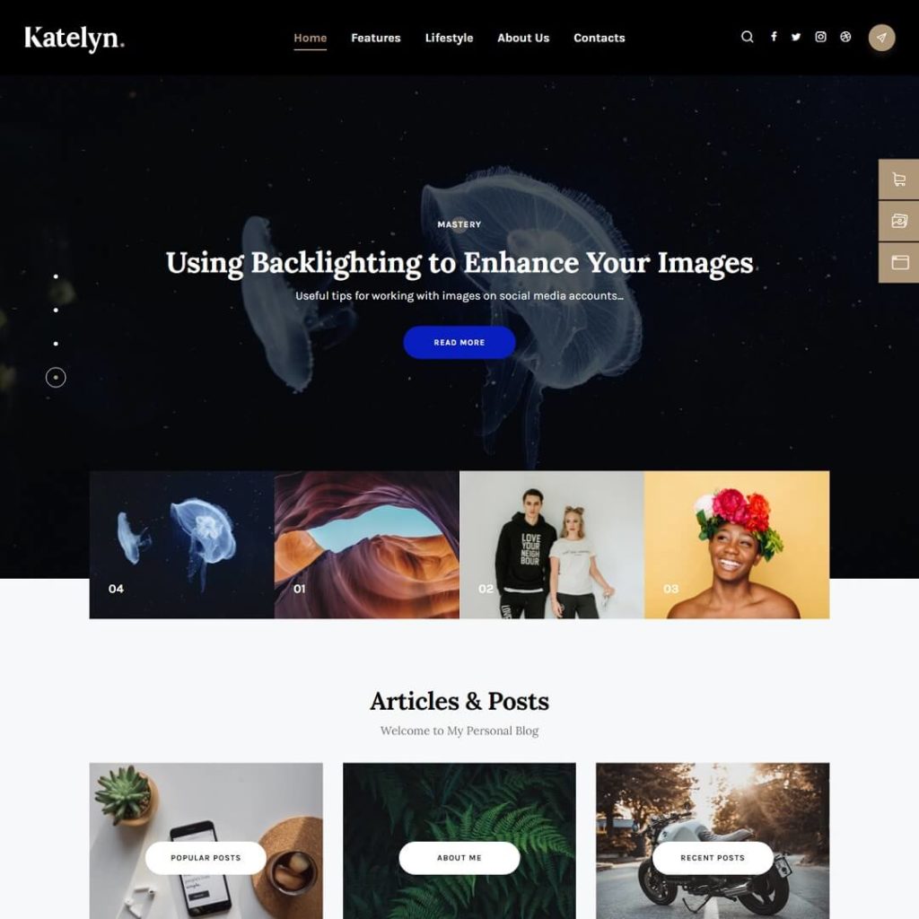 Katelyn - Gutenberg Themes in WordPress