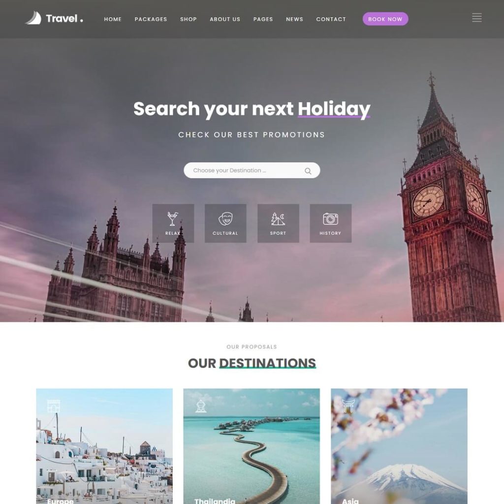 Love - Travel Agency WordPress Theme
