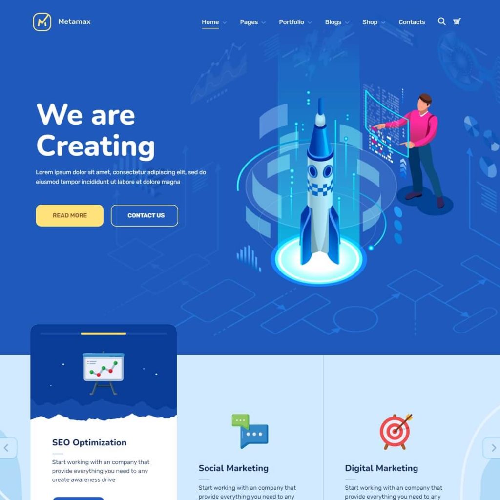 MetaMax - Best 15 SEO and Digital Marketing WordPress Agency Theme