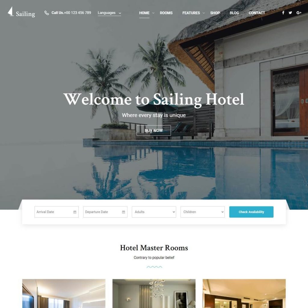 Sailing - Travel Agency WordPress Theme