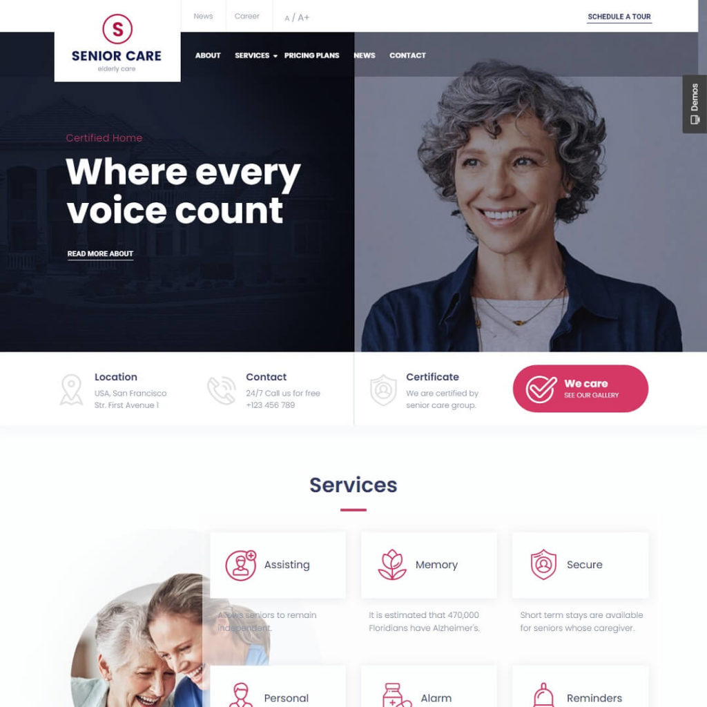 Senior - Hospital and Medical WordPress Theme