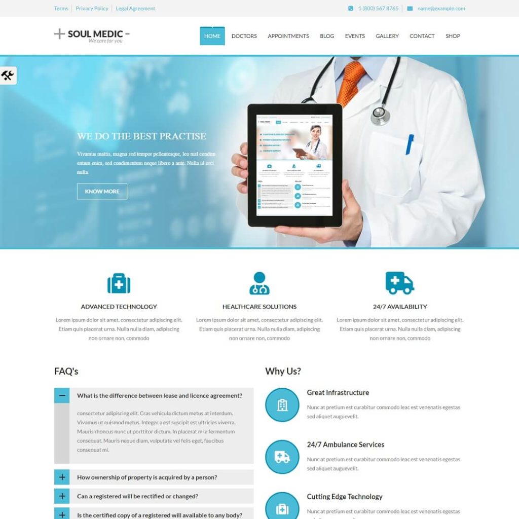 SoulMedic - Hospital and Medical WordPress Theme