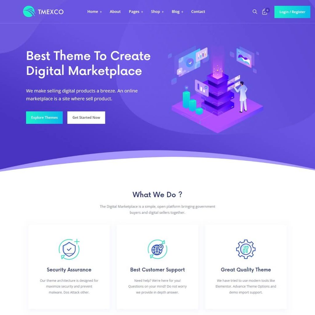 Tmexco - WordPress WooCommerce Marketplace Themes