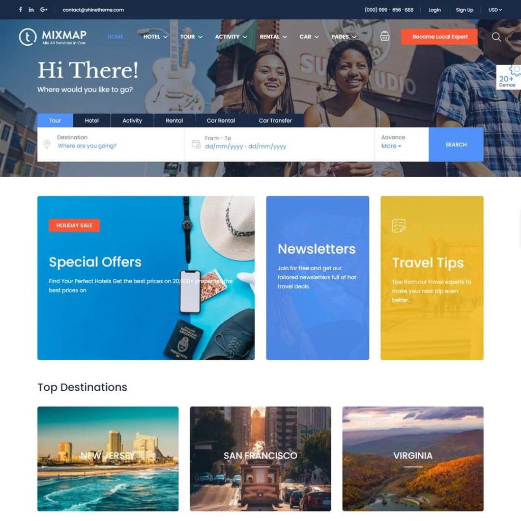 Travel - Travel Agency WordPress Theme