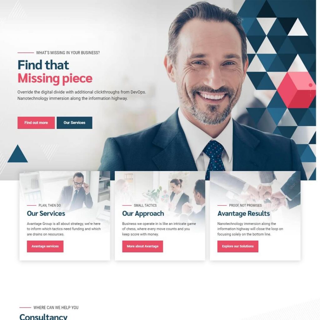 Avantage - Popular Business WordPress Themes