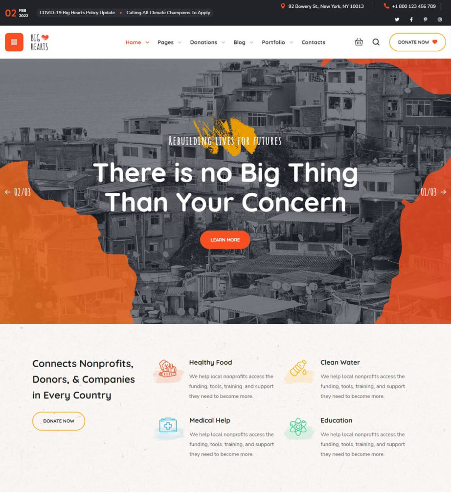 BigHearts - Charity WordPress Themes