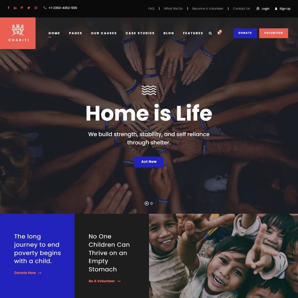 Chariti - Charity WordPress Themes